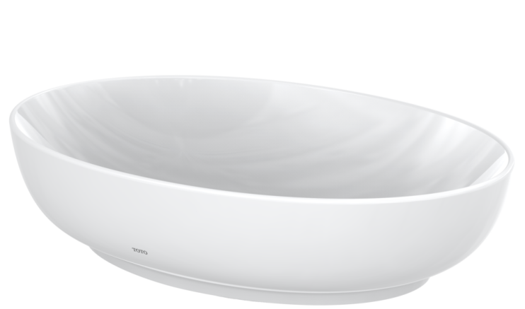 Раковина накладная 55x38x16.7см Cefiontect TOTO Раковины, белый арт. L1705E