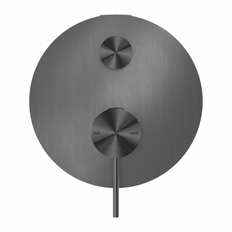 Смеситель для душа с отводом, Lotis, цвет: оружейный металл