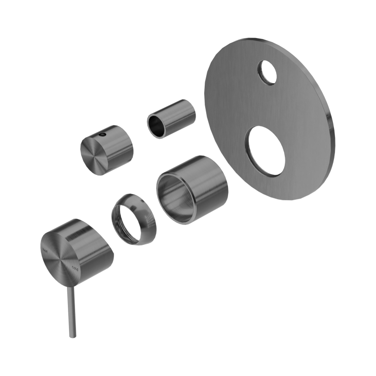 Смеситель для душа Lotis Mone 1014BMB встраиваемый на 2 потребителя, цвет brushed metall brass