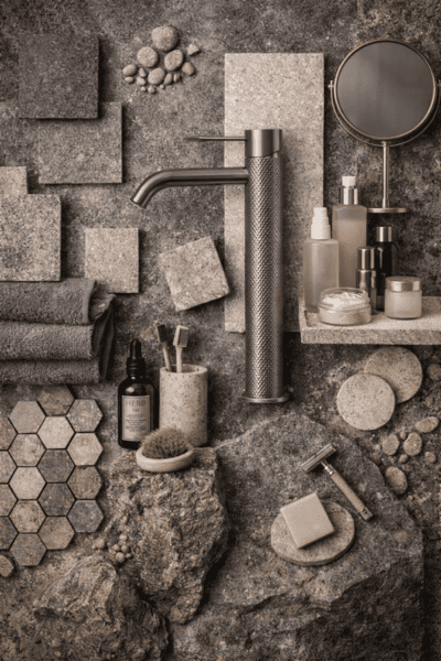 Смеситель для раковины Lotis Santi 1000BMB высокий, black metal brass