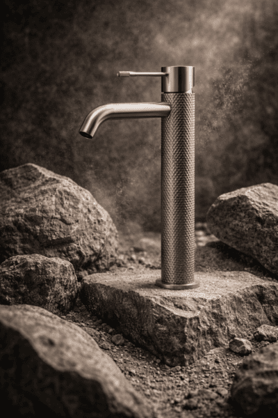 Смеситель для раковины Lotis Santi 1000BMB высокий, black metal brass