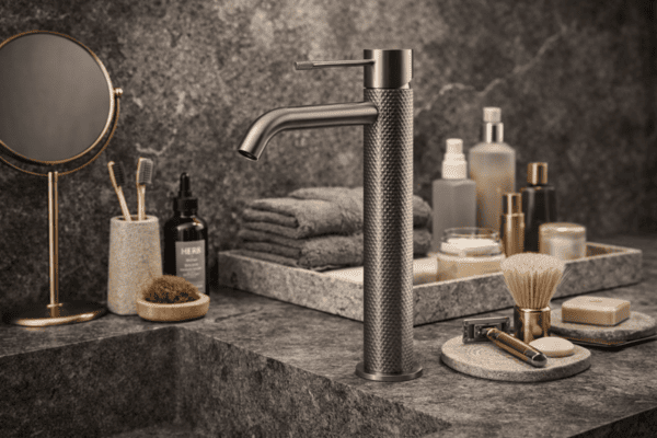 Смеситель для раковины Lotis Santi 1000BMB высокий, black metal brass