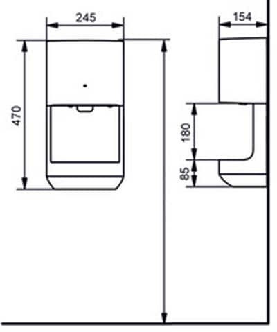 Сушилка для рук, TOTO Public, белый арт. TYC324W