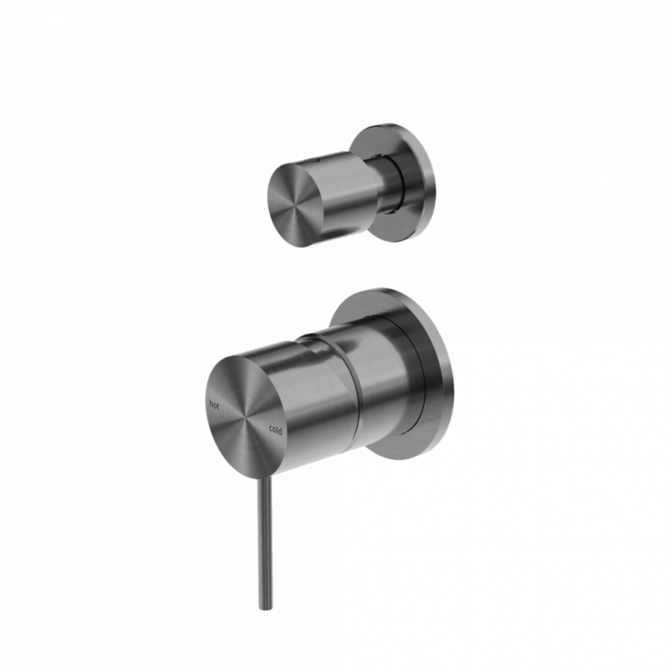Смеситель для душа с отводом, Lotis, цвет: оружейный металл