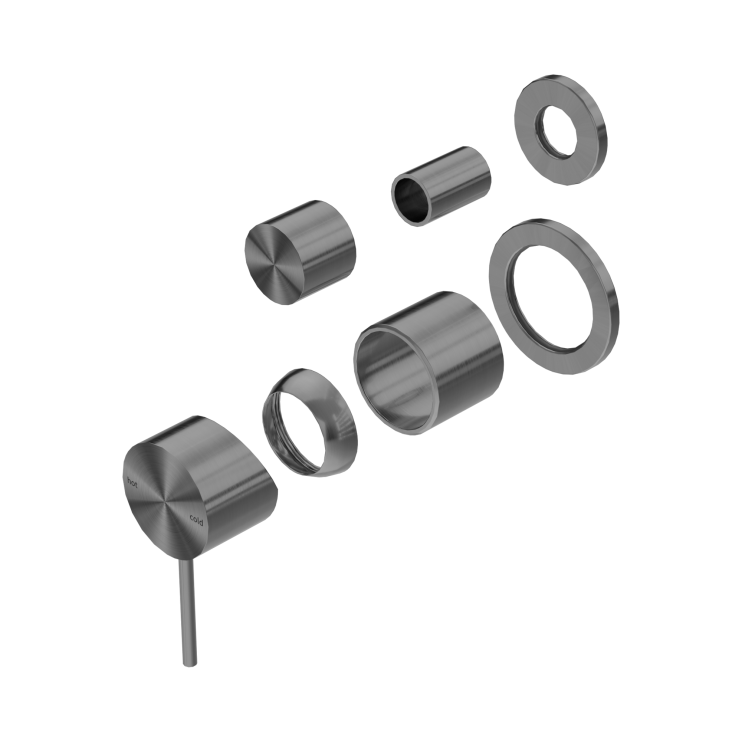 Смеситель для душа Lotis Mone 1017BMB встраиваемый на 2 потребителя, цвет brushed metall brass