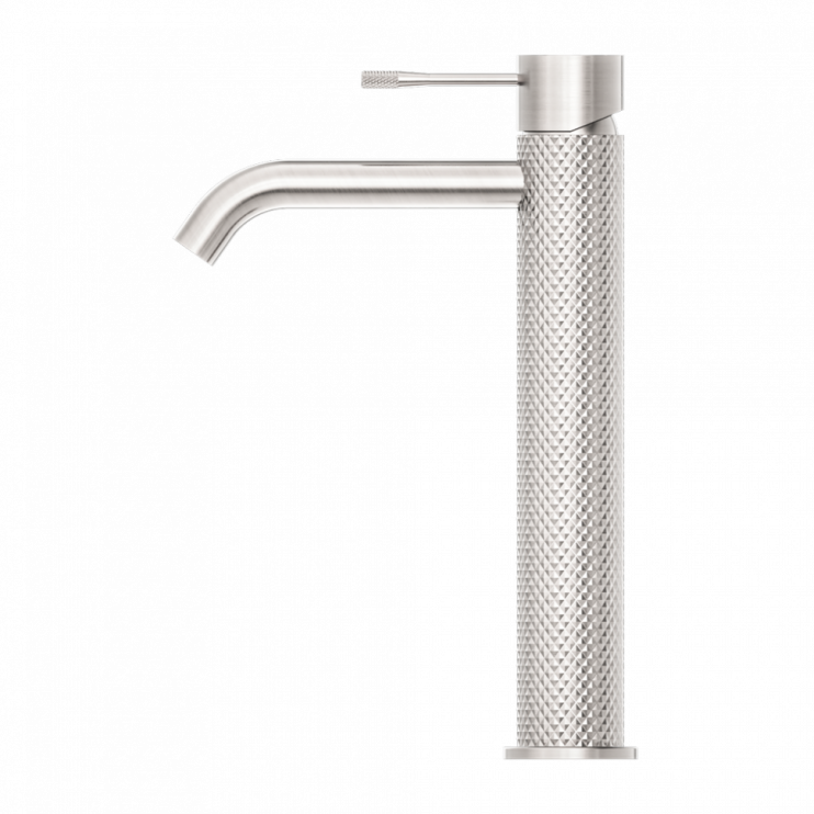 Смеситель для раковины Lotis Santi 1000BN высокий, brushed nickel
