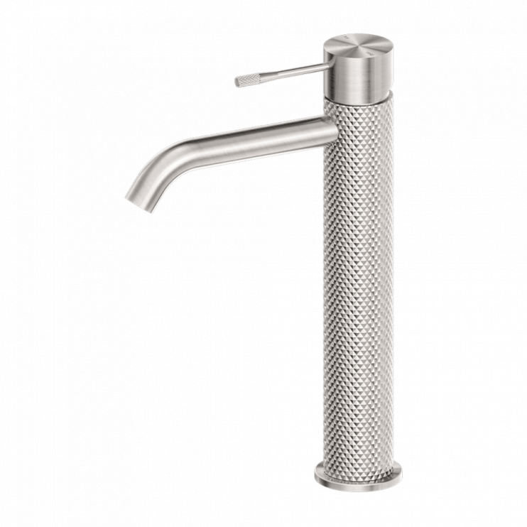 Смеситель для раковины Lotis Santi 1000BN высокий, brushed nickel