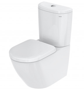 Напольный унитаз NC с сиденьем микролифт, покрытие Cefiontect TOTO NC/R, белый арт. CW761
