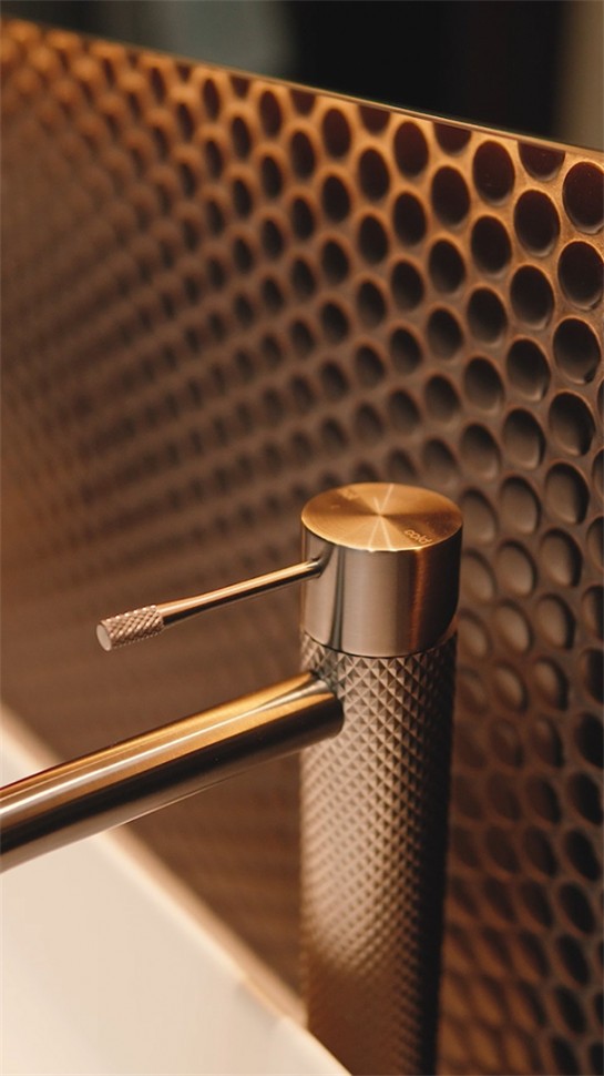 Смеситель для раковины Lotis Santi 1000CB высокий, cooper brushed