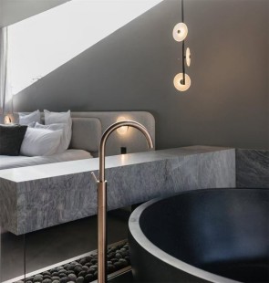 Смеситель для ванны, раковины, напольный, Lotis, цвет: бронза