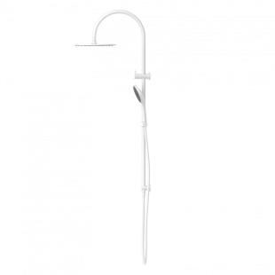 Душевая система с верхним душем и лейкой, Lotis, цвет: белый