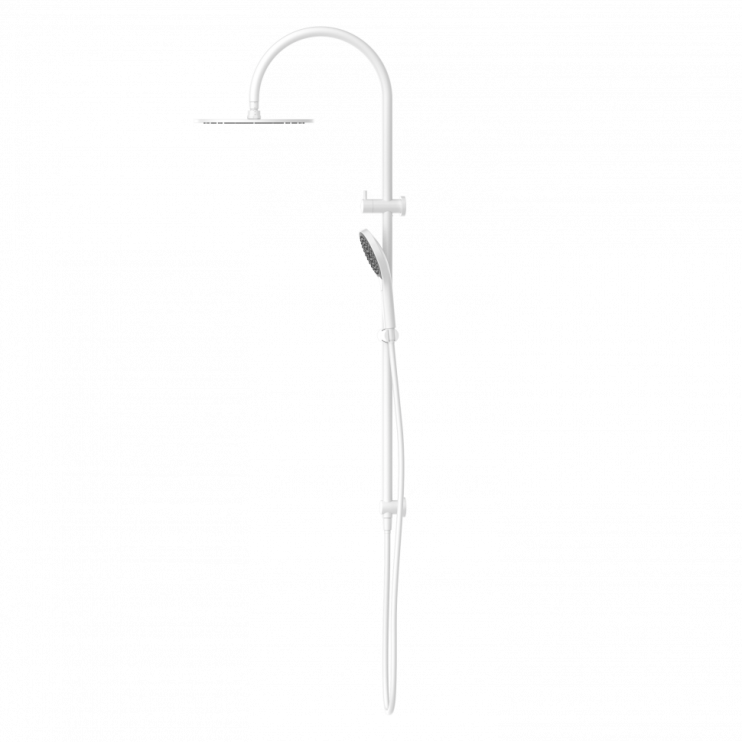 Душевая система с верхним душем и лейкой, Lotis, цвет: белый