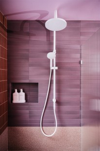 Душевая система с верхним душем и лейкой, Lotis, цвет: белый