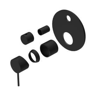 Смеситель для душа Lotis Mone 1014MB встраиваемый на 2 потребителя, цвет matte black