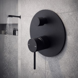 Смеситель для душа Lotis Mone 1014MB встраиваемый на 2 потребителя, цвет matte black