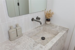 Донный клапан для раковины Lotis, оружейная сталь