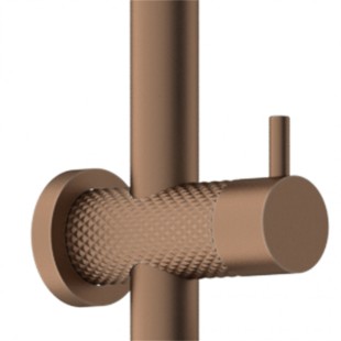 Душевая система с верхним душем и лейкой, Lotis, цвет: бронза