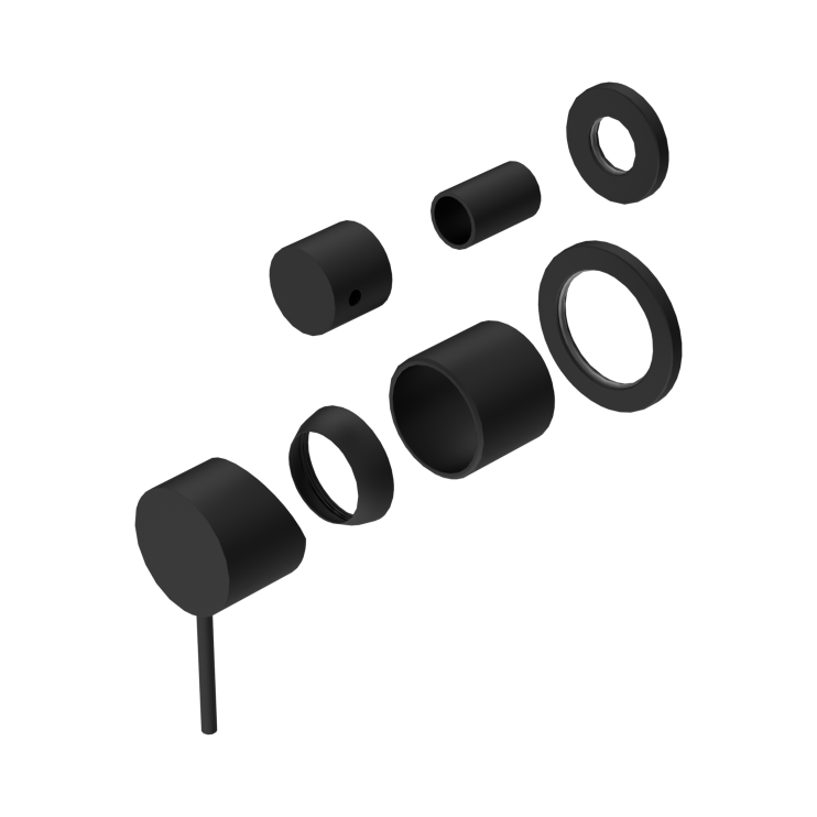 Смеситель для душа Lotis Mone 1017MB встраиваемый на 2 потребителя, цвет matte black