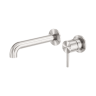 Смеситель для раковины Lotis Mone 316 1007BN 18,5 см, встраиваемый, н/с, цвет brushed nickel