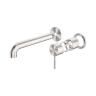 Смеситель для раковины Lotis Mone 316 1007BN 18,5 см, встраиваемый, н/с, цвет brushed nickel