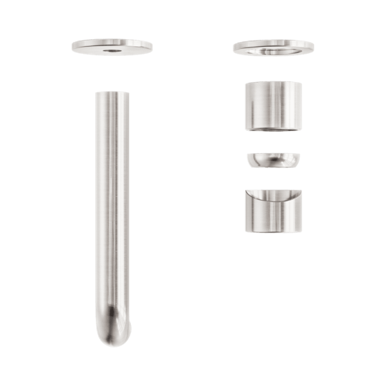 Смеситель для раковины Lotis Mone 316 1007BN 18,5 см, встраиваемый, н/с, цвет brushed nickel