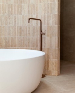 Смеситель для ванна, раковины, отдельностоящий, Lotis, цвет: бронза