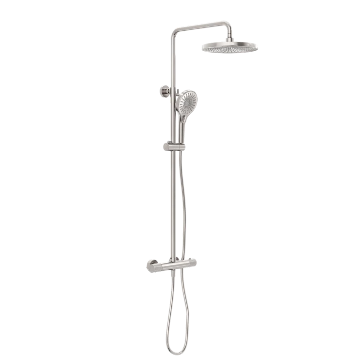 Душевая стойка Lotis Santi 1020BN с термостатом, цвет brushed nickel