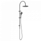 Душевая система с верхним душем и лейкой, Lotis, цвет: графитовый