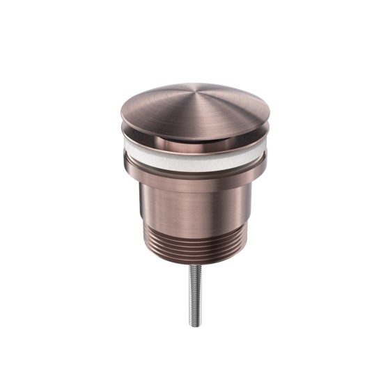 Донный клапан Lotis 1031CB универсальный, цвет copper brushed