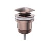 Донный клапан Lotis 1031CB универсальный, цвет copper brushed