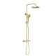 Душевая стойка Lotis Santi 1020BB с термостатом, цвет brushed brass