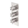 Смеситель для душа Lotis Santi 1026BN с термостатом на 3 потребителя, цвет brushed nickel