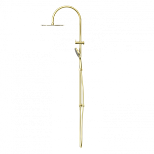 Душевая система с верхним душем и лейкой, Lotis, цвет: золото