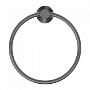 Держатель для полотенец, круглое, Lotis, цвет: оружейный металл