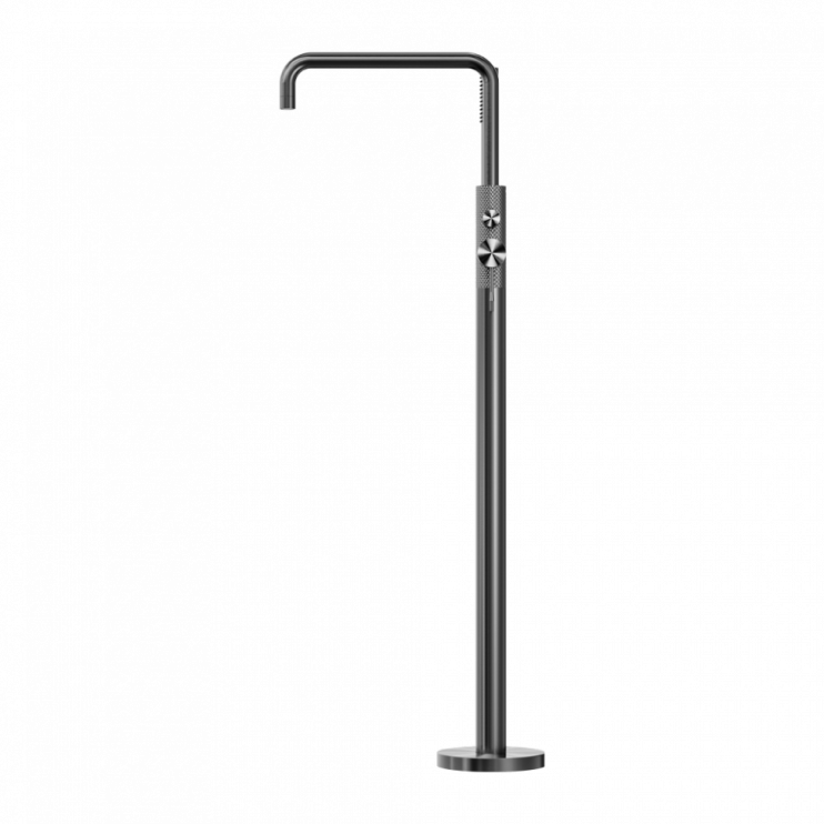 Смеситель для ванны с ручным душем, Lotis, цвет: графитовый