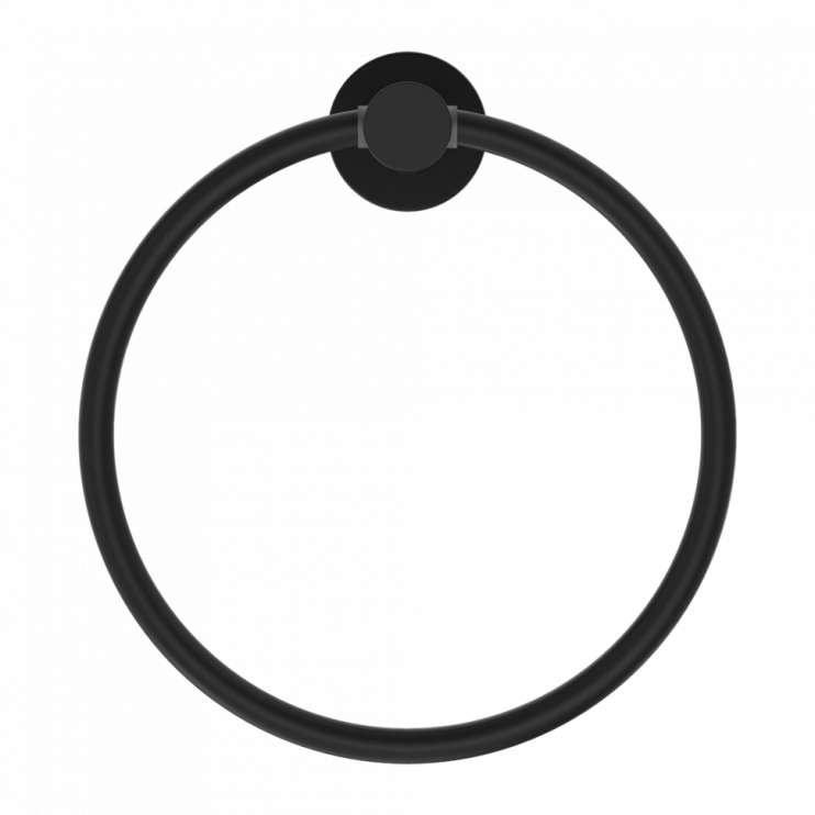 Держатель для полотенец, круглое, Lotis, цвет: черный
