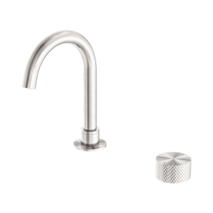 Смеситель для раковины Lotis Santi 1063BN на два отверстия, цвет brushed nickel