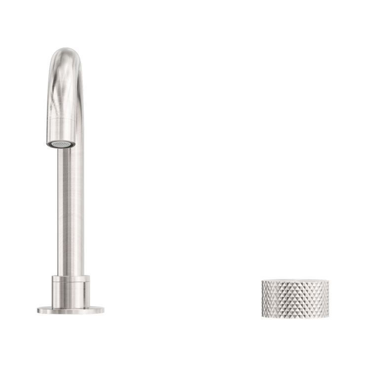 Смеситель для раковины Lotis Santi 1063BN на два отверстия, цвет brushed nickel