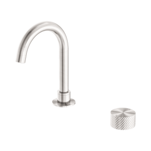 Смеситель для раковины Lotis Santi 1063BN на два отверстия, цвет brushed nickel