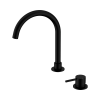 Смеситель для раковины Lotis Mone 1064MB на два отверстия, цвет matte black