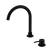 Смеситель для раковины Lotis Mone 1064MB на два отверстия, цвет matte black