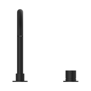 Смеситель для раковины Lotis Mone 1064MB на два отверстия, цвет matte black