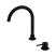 Смеситель для раковины Lotis Mone 1064MB на два отверстия, цвет matte black