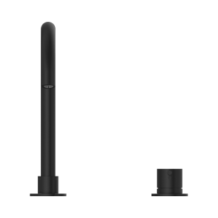 Смеситель для раковины Lotis Mone 1064MB на два отверстия, цвет matte black