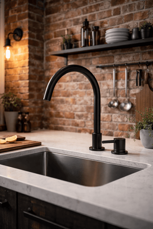 Смеситель для раковины Lotis Mone 1064MB на два отверстия, цвет matte black