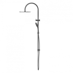 Душевая система с верхним душем и лейкой, Lotis, цвет: оружейный металл