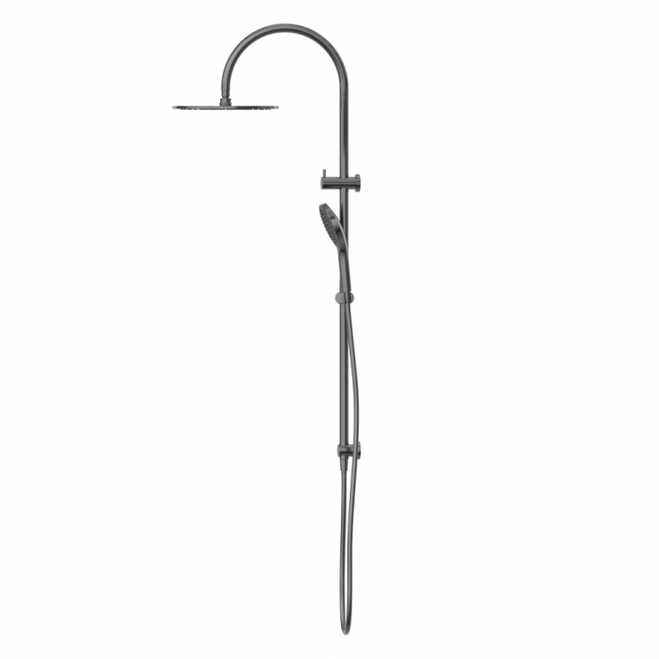 Душевая система с верхним душем и лейкой, Lotis, цвет: оружейный металл