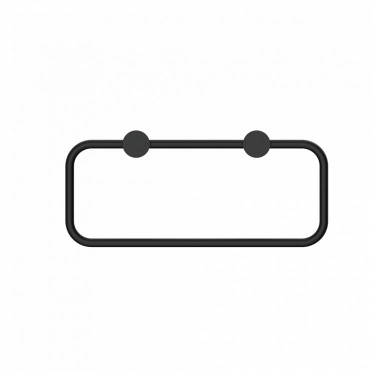 Держатель для полотенец, овальное, Lotis, цвет: черный