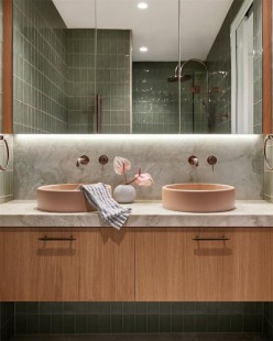 Смеситель для раковины Lotis Santi 1006CB встраиваемый, цвет copper brushed