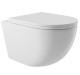 Унитаз подвесной Lotis Lime L305759 сиденье микролифт, Tornado Flush, цвет белый